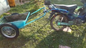 Прицеп к мотоциклу, скутеру своими руками.