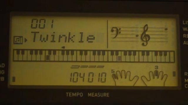 Casio Demo Songs - 001 TWINKLE TWINKLE LITTLE STAR смотреть онлайн