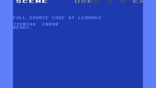 Commodore64 C64 SPRITE SCROLLER IN BORDER смотреть онлайн