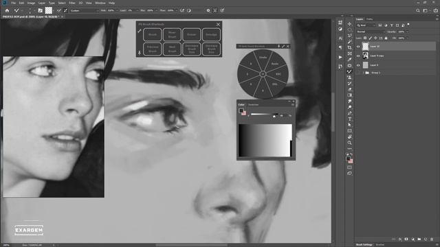 One Brush to rule them all | Digital Painting in Photoshop смотреть онлайн