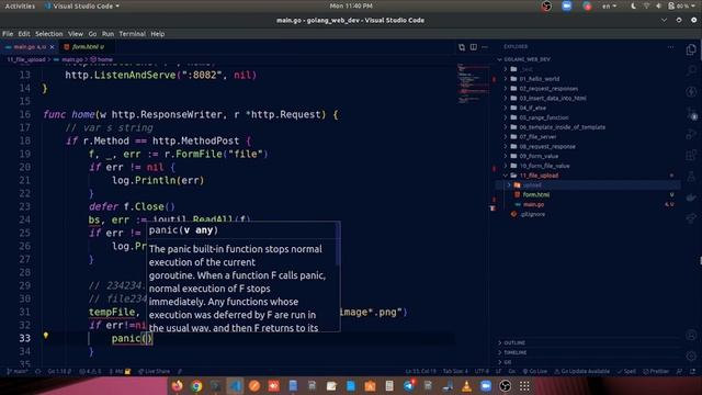 File upload using Golang - Golang Web Development Bangla || Learn With Raihan смотреть онлайн