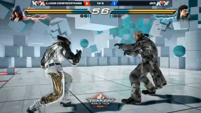 CherryBerryMango (Jin) Vs JDCR (Dragunov) - TOP 16 - Tekken 7 World Tour смотреть онлайн