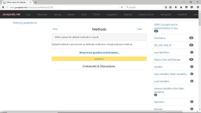 Other names for default methods in Java 8.
| javapedia.net смотреть онлайн