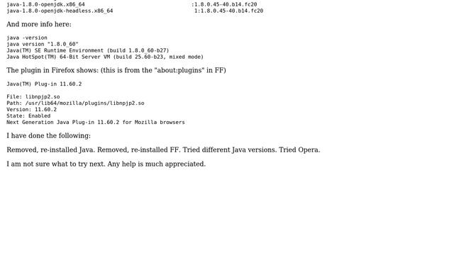 Unix & Linux: Java plugin crashing in Firefox - Fedora 20 смотреть онлайн