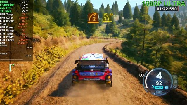 EA WRC | RTX 3080, RTX 3060 Ti, RTX 2070, RTX 3050, GTX 1060 Benchmark 1080P, 1440P, 4K, DLSS, FSR смотреть онлайн