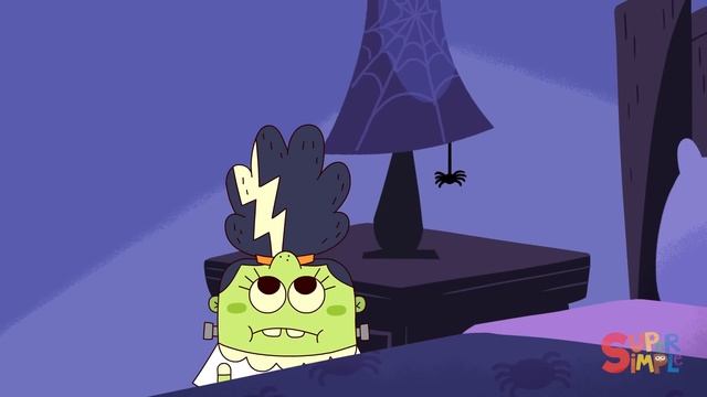 Five Little Monsters Jumping On The Bed | Kids Halloween Song | Super Simple Songs смотреть онлайн