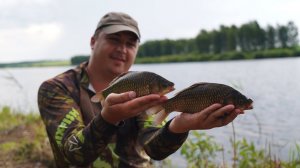 КРУПНЫЙ КАРАСЬ НА ФЛЭТ И ФИДЕР. Семейный отдых на природе.