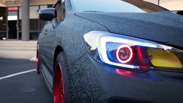 Shadow Black wrapped Subaru WRX смотреть онлайн