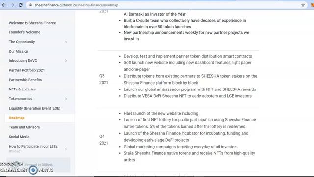 SHEESHA Finance Gitbook Page смотреть онлайн