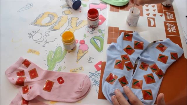 Летний DIY - декор носков смотреть онлайн