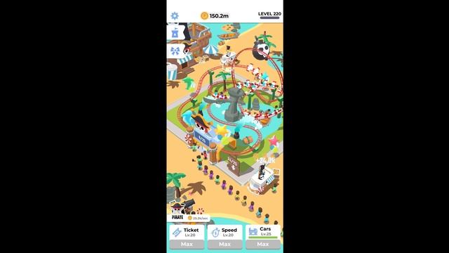 Idle Roller Coaster | All Maxed Out смотреть онлайн
