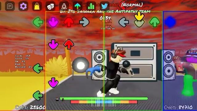 Roblox. 10 часть. Играю в Friday night funkin. смотреть онлайн