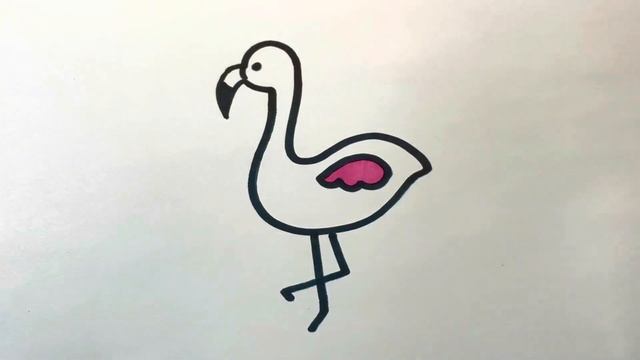 Как нарисовать фламинго смотреть онлайн