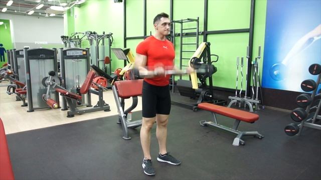 Упражнения. Сгибания рук со штангой обратным хватом. смотреть онлайн