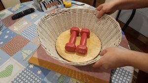 Пасхальная корзина из бумажной лозы.Подробный МК.