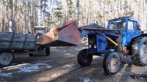 возим песок МТЗ 80 с КУНом на ремонт дороги!!