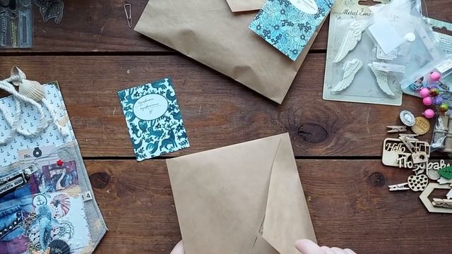 Обмен скрап кармашками, ответная посылочка от Яны/ Скрапбукинг смотреть онлайн