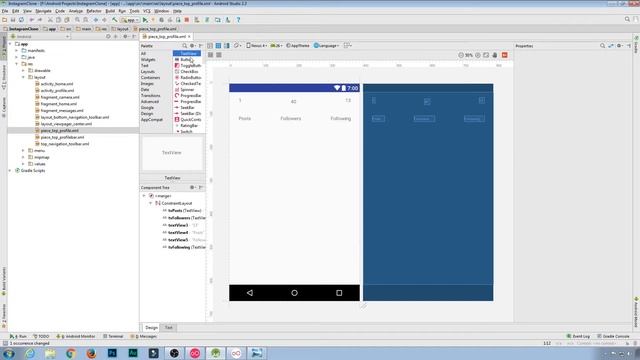 Android Studio Firebase Instagram Clone App 9# Profile Center view Activity 1/2 смотреть онлайн