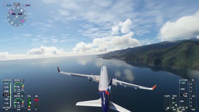 Челлендж посадки A320 на остров Мадейра #a320 #challenge #mfs2020