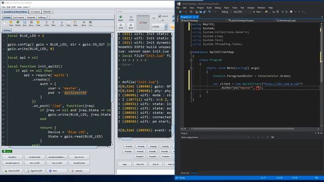 C# controls LED on ESP32 using NApi32.dll смотреть онлайн