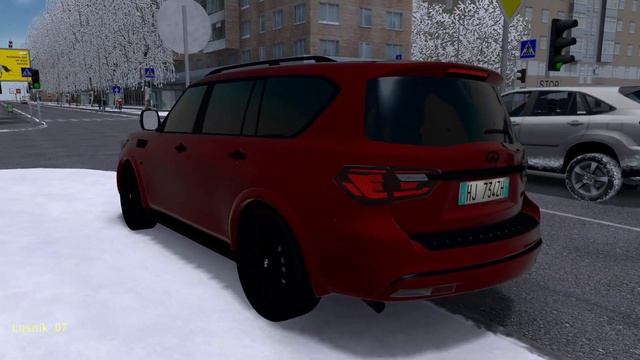 City Car Driving | INFINITI QX80 2019 смотреть онлайн