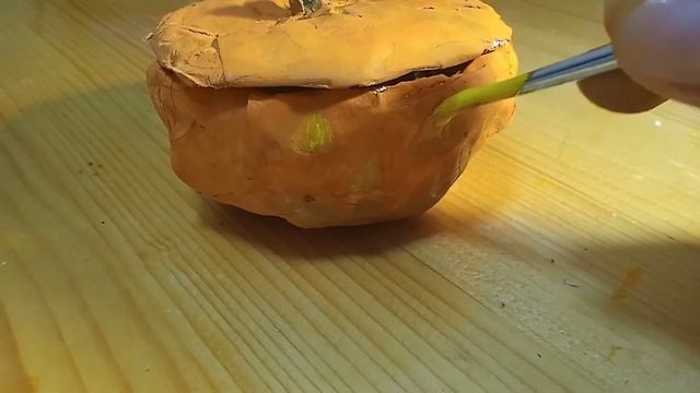 Тыква на Хэллоуин из папье-маше ??? смотреть онлайн