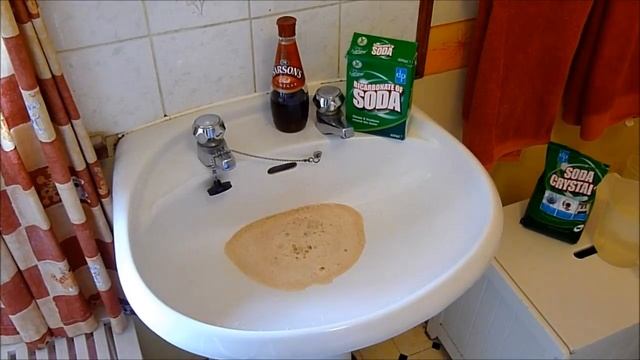 How To Unblock A Plughole With Soda Crystals And Vinegar