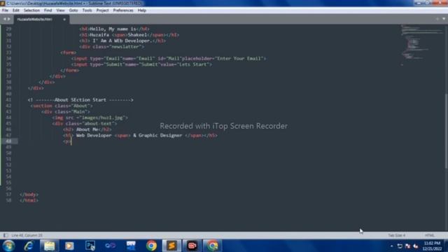 First Website Page without CSS coding || Sublime Text 3 || HTML смотреть онлайн