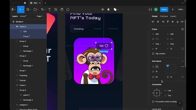 NFT Marketplace App Design in Figma | NFT Mobile App Design смотреть онлайн