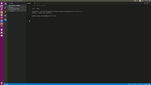 Rabbitmq - Hello world - Python смотреть онлайн