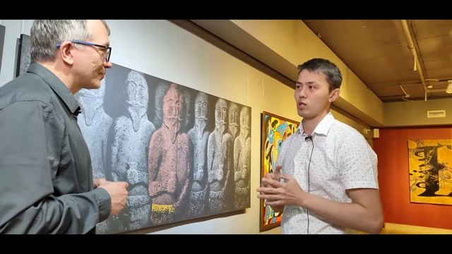 ALTAI. Зов предков. Авторская экскурсия художника Аржана Ютеева (Горный Алтай) в арт-галерее DiaS. смотреть онлайн