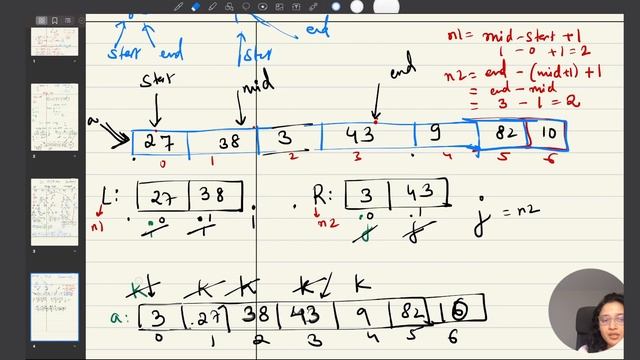 Merge Sort Code | Time and Space Complexity Analysis смотреть онлайн