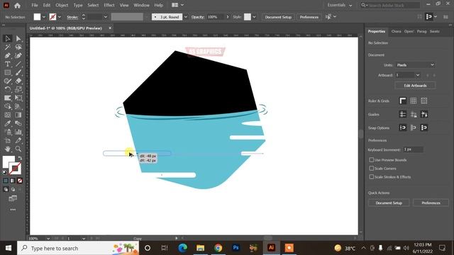 Water Effect logo Design - improve your work with way | Adobe illustrator tutorial смотреть онлайн