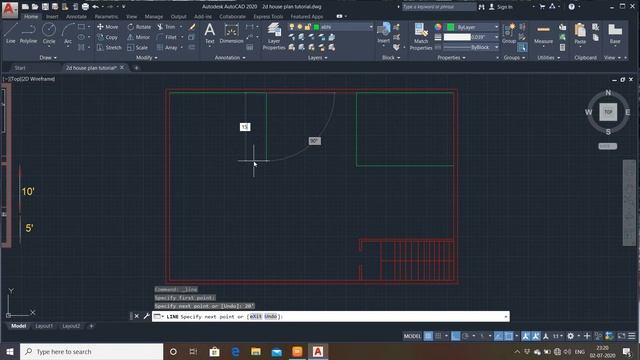 FLOOR PLAN TUTORIAL || USE OF LAYER AND BYLAYER || DESIGN CENTER || IN AUTOCAD || IN HINDI смотреть онлайн