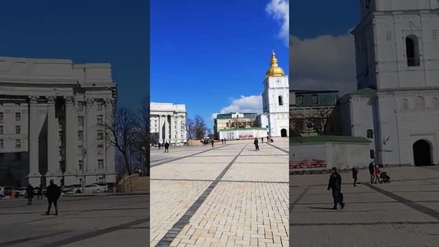 Михайловская площадь в Киеве. смотреть онлайн
