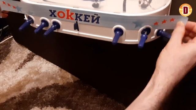 Играем в настольный хоккей. Хоккей Play Smart 0711 распаковка, обзор. смотреть онлайн