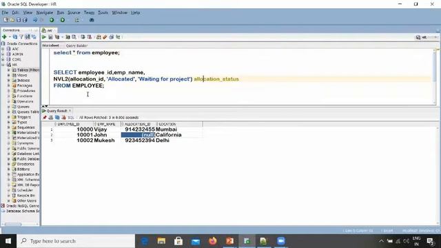 Handling Null values in Oracle | Oracle interview question difference between null functions |Tamil смотреть онлайн