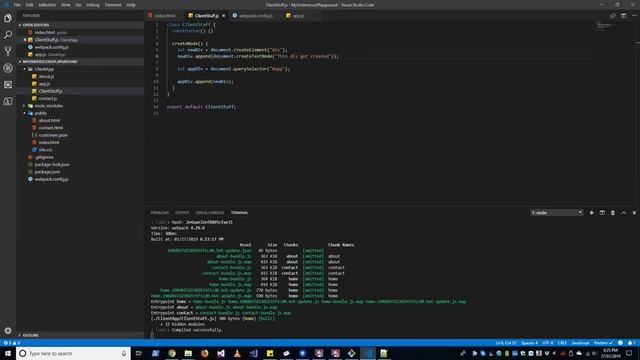 Playing Around with VS Code, Node and Webpack смотреть онлайн