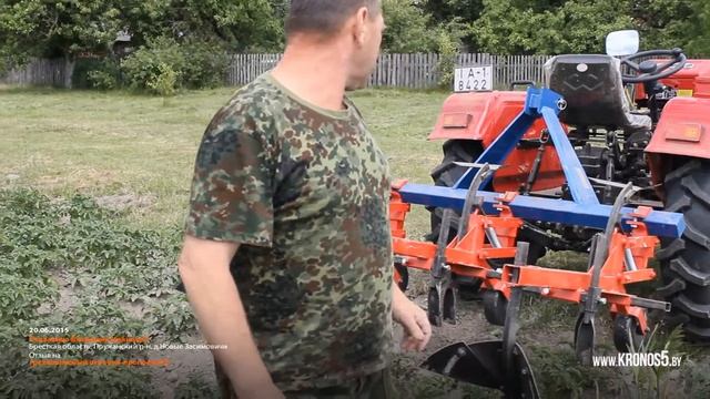 Окучник трехкорпусный, отзыв клиента (kronos5.by/kronos5.ru)