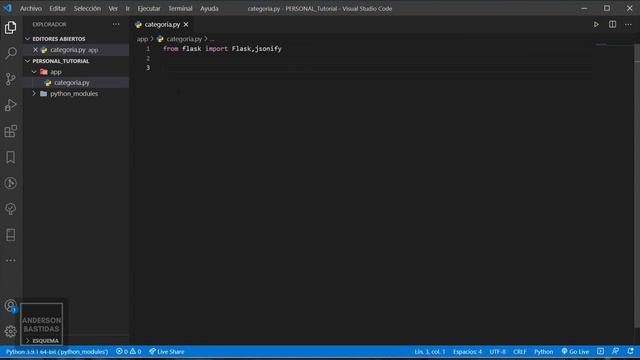 Creación de API REST con Python y MySQL - 1 смотреть онлайн