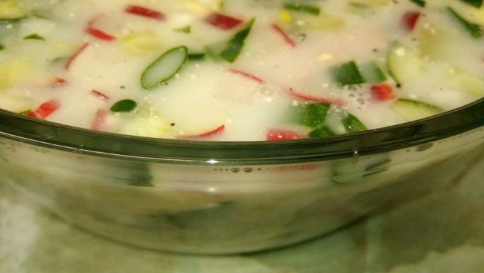 Окрошка холодный суп — СУПЕР ЕДА в ЖАРУ! РЕЦЕПТЫ РУССКОЙ КУХНИ. смотреть онлайн