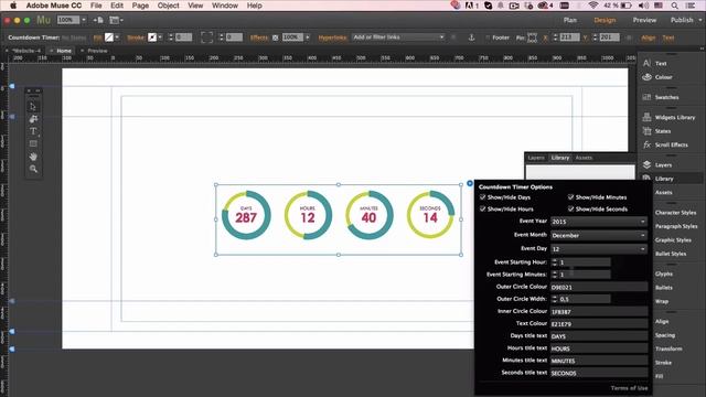 Использование виджетов для Adobe Muse #17 смотреть онлайн