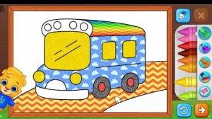 Уникальная веселая раскраска . На Русском. Для детей.