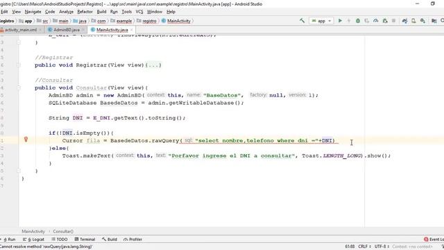 Curso Android desde Cero | 15. SQLite Consultar Datos(Base de Datos) смотреть онлайн