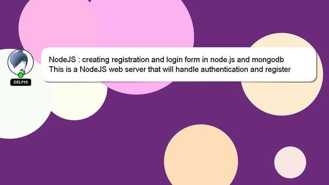 NodeJS : creating registration and login form in node.js and mongodb смотреть онлайн
