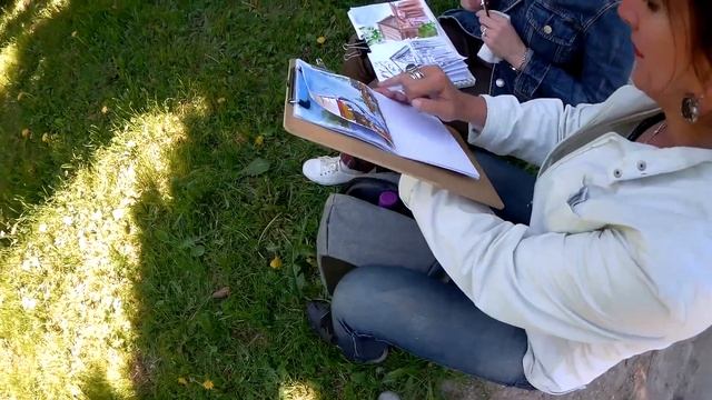КАК НАУЧИТЬСЯ РИСОВАТЬ??? Акварельный курс в Тарусе с Ольгой Валеевой смотреть онлайн
