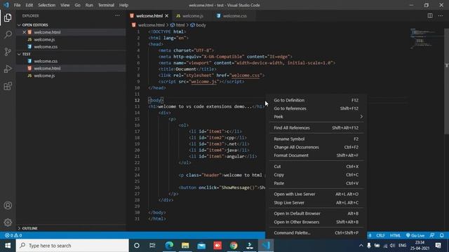 Live Server Extension in Visual Studio Code - reload page automatically смотреть онлайн