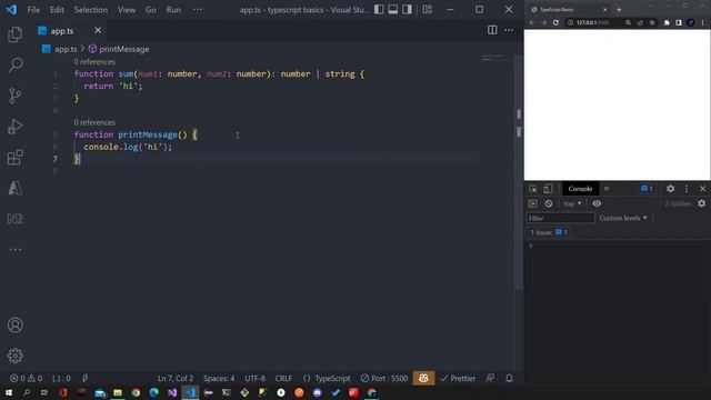 TypeScript Course 2022 ( Arabic - بالعربي ) - #25 - Functions Return Type смотреть онлайн