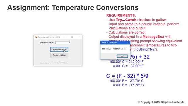 C#/Xamarin Cohort 02Y - Temperature Conversion Project смотреть онлайн