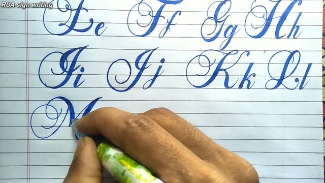 How To Write In Calligraphy Alphabets Atoz | Fancy Calligraphy | Brock Alphabets
